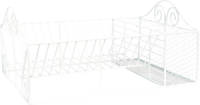 Clayre & Eef Droogrek 40*27*18 Cm Wit Ijzer Afdruiprekje Afwasrek