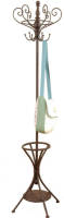 Clayre & Eef Kapstok Staand 40067 50*50*180 Cm - Bruin Ijzer