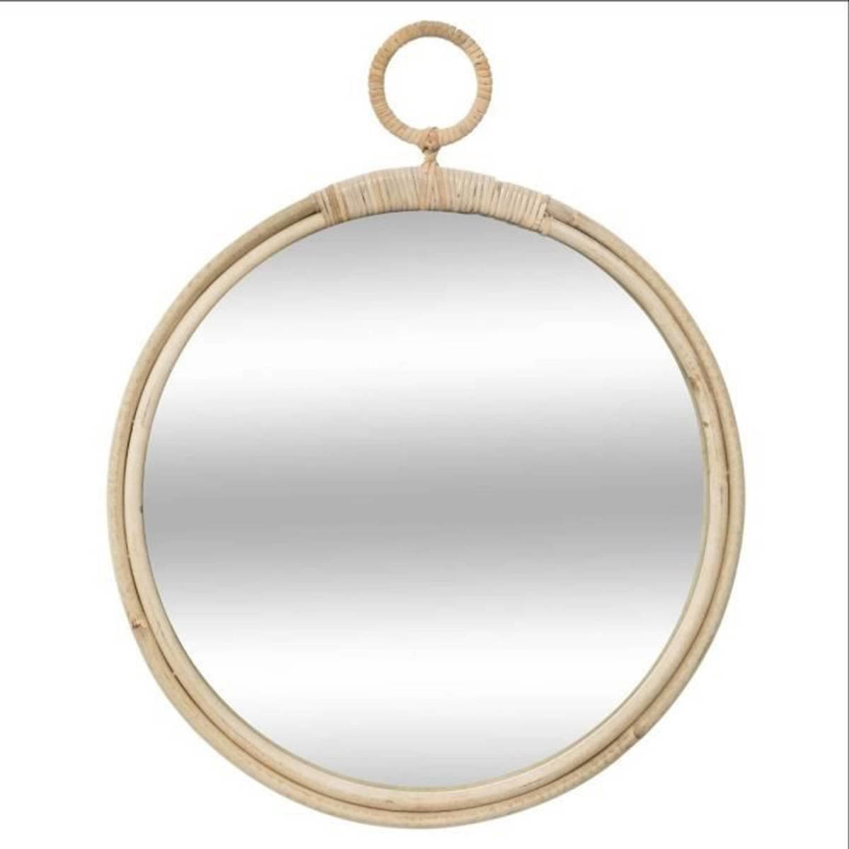 Parya Atmosphera Ronde Rotan Spiegel - Ø 38 Cm
