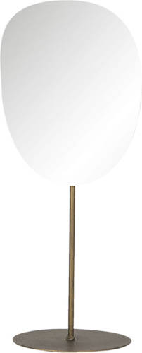 Clayre & Eef Staande Spiegel 15*13*36 Cm Grijs Ijzer / Glas Tafel