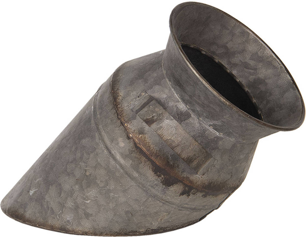 Clayre & Eef Decoratie Melkbus Ø 17*30 Cm Grijs Ijzer Melkkan Melkkan