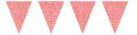 Shoppartners Vlaggenlijn Glitter Rood (6 Meter)