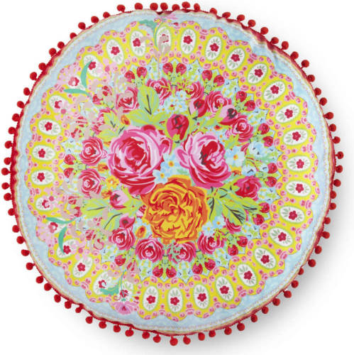 Happiness Sierkussen Wild Rose 55x55 Cm Rood