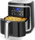 Aigostar Cube 30ibt - Xxl Digitaal Airfryer - 7l Hetelucht Friteuse - Receptenboek - Zwart