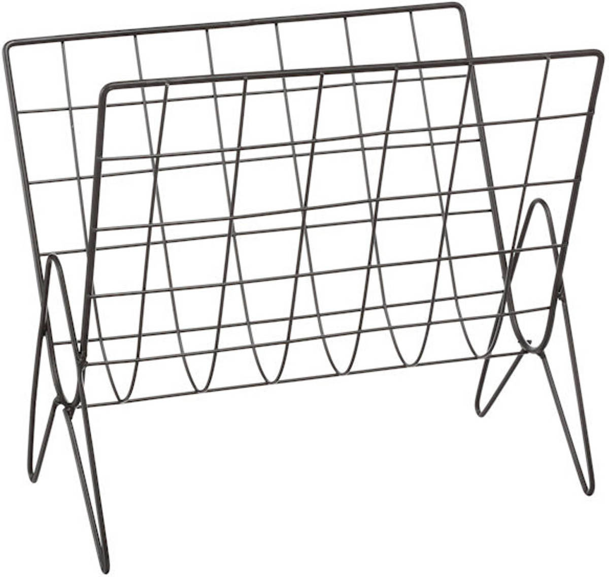 Decopatent ® Tijdschriftenhouder Vrijstaand - Krantenbak