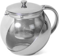 Shoppartners Glazen Theepot Met Thee Filter/infuser 1 Liter - Theepotten