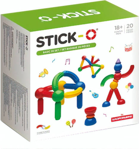 Dobeno Stick-o Bouwset Basic 20-delig 36 Modellen Multicolor