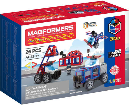 Magformers Amazing Police And Rescue Set 26-delig
