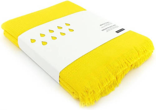 Dobeno Ekobo Go Strandlaken 100% Organisch Katoen - 200x100 Cm - Lemon