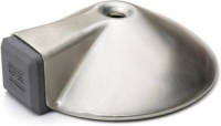 Shoppartners 1x Stuks Deurstopper / Deurstoppers - Rvs - 8,5 X 8,5 X 2,6 Cm - Deurbuffers