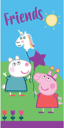 SimbaShop Peppa Pig Strandlaken Unicorn - 70 X 140 Cm - Multi