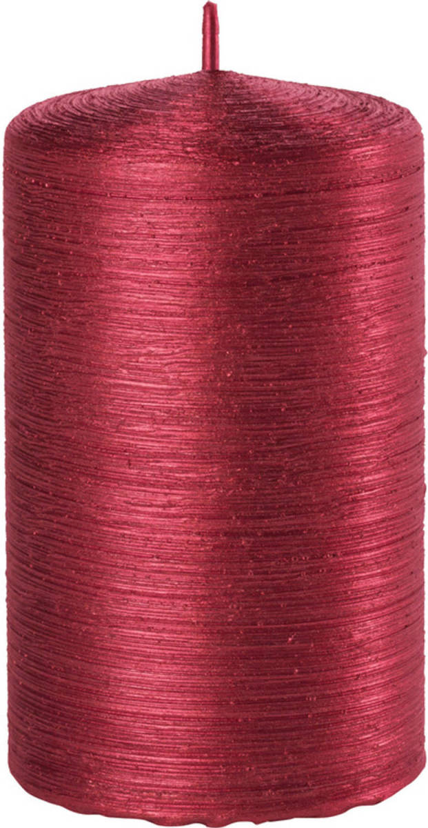 Shoppartners 1x Kaarsen Robijn Rood 6 X 10 Cm 25 Branduren Sfeerkaarsen - Stompkaarsen