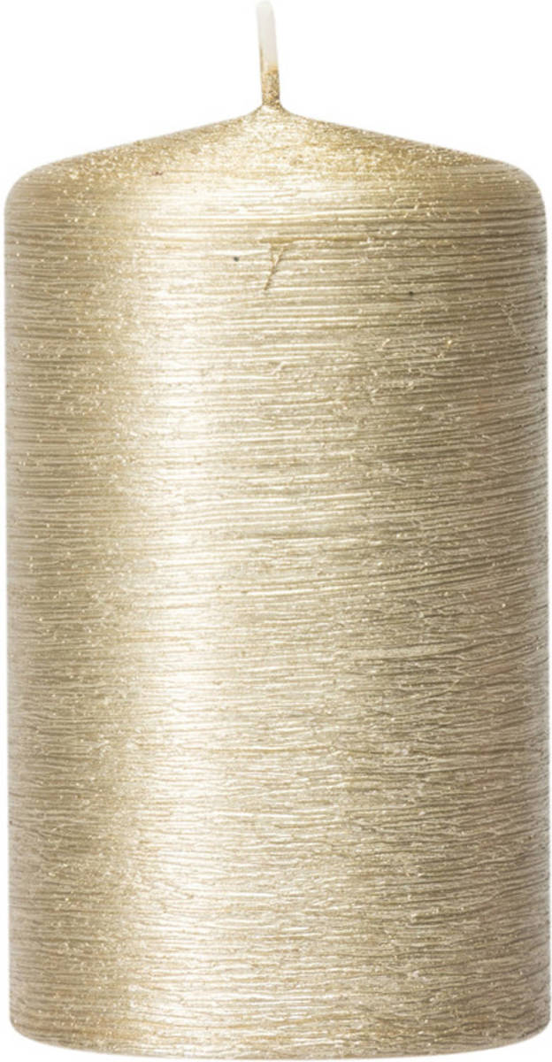 Shoppartners 1x Kaarsen Creme Goud 6 X 10 Cm 25 Branduren Sfeerkaarsen - Stompkaarsen