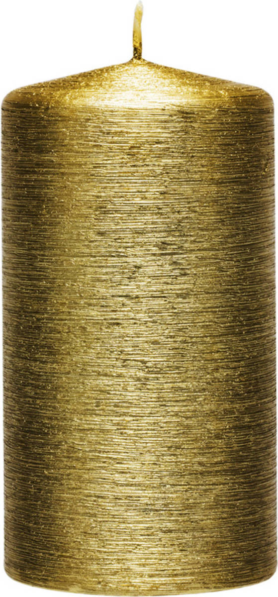 Shoppartners 1x Kaarsen Creme Goud 7 X 13 Cm 25 Branduren Sfeerkaarsen - Stompkaarsen