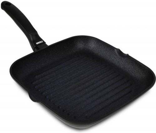 Risoli Grillpan Black Plus 26 X 26 Cm Aluminium Zwart