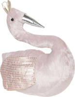 Clayre & Eef Deurstopper 25*14*31 Cm Roze Polyester Deurklem Deurwig