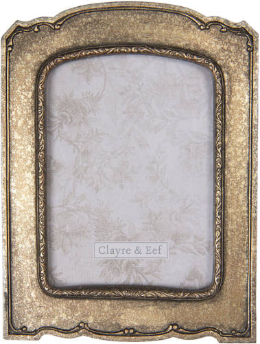 Clayre & Eef Bruine Fotolijst 18*2*24 Cm / 13*18 Cm 2f0672