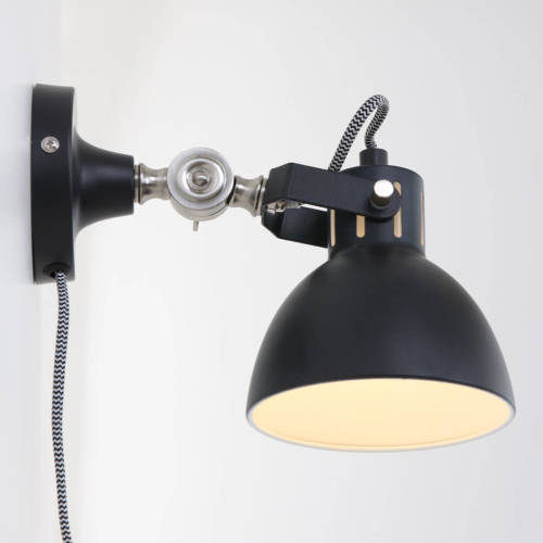 LichtXpert Lightning - Industriele Wandlamp 1-l. - Zwart