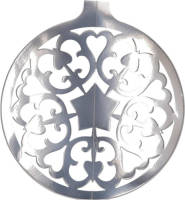 Bellatio Decorations Kerstbal Hangdecoratie Zilver 49 Cm Van Karton - Hangdecoratie
