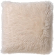 Dutch Decor Fluffy - Sierkussen Unikleur Snow White 45x45 Cm - Wit - Wit