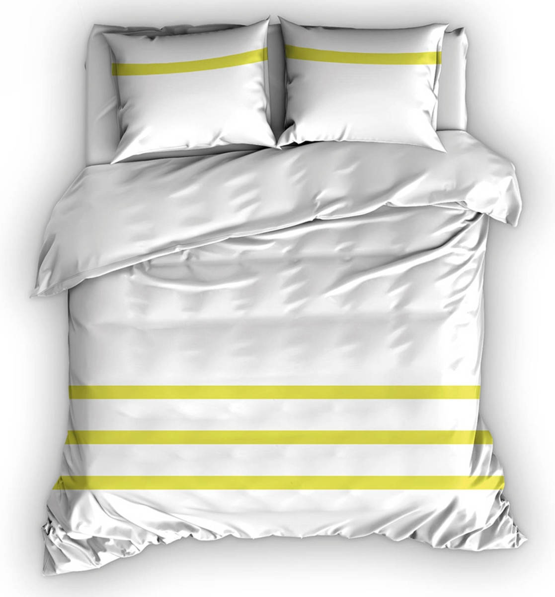 Slaaptextiel nl Italian Home Collection Dekbedovertrek Deauville Lime-240x200/220