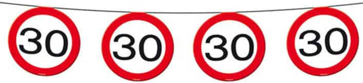 Shoppartners Vlaggenlijn Verkeersbord 30