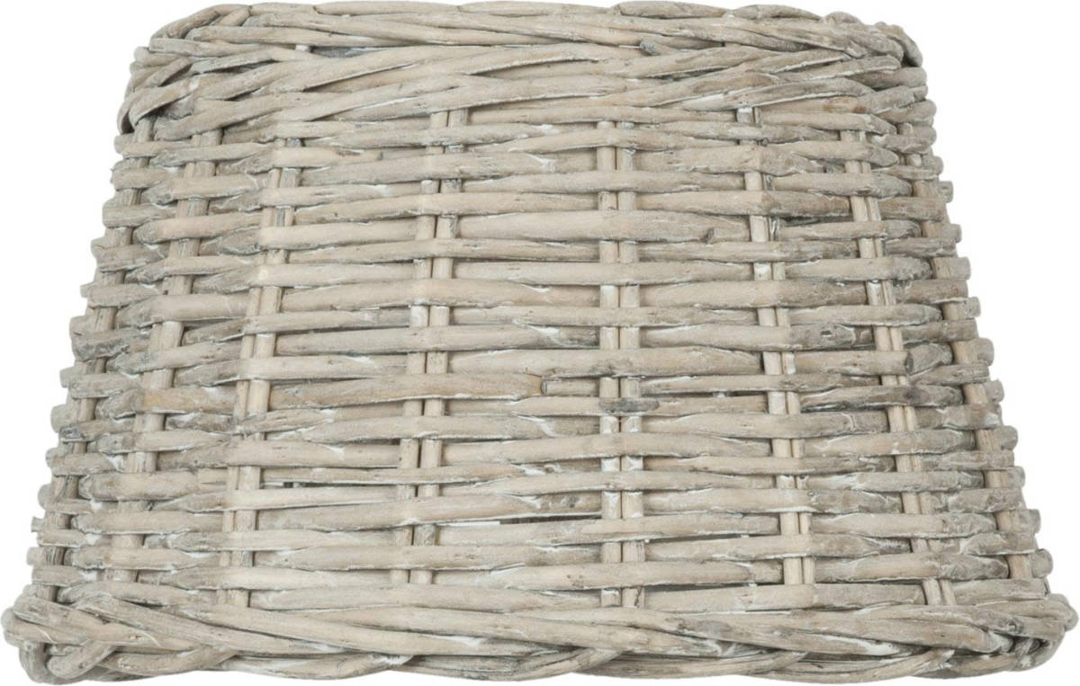 Clayre & Eef Lampenkap Hang ø 36x22 Cm/ E27 - Grijs - Rotan