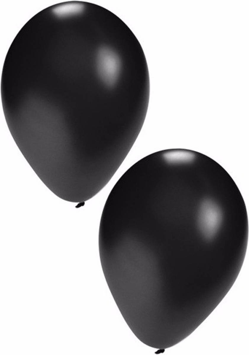 Bellatio Decorations Zwarte Ballonnen 10 Stuks 27 Cm - Ballonnen