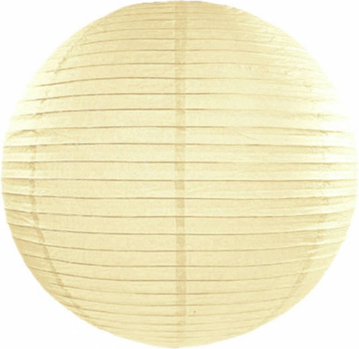 Bellatio Decorations Luxe Bol Feest Lampion Ivoor Wit 35 Cm - Feestlampionnen
