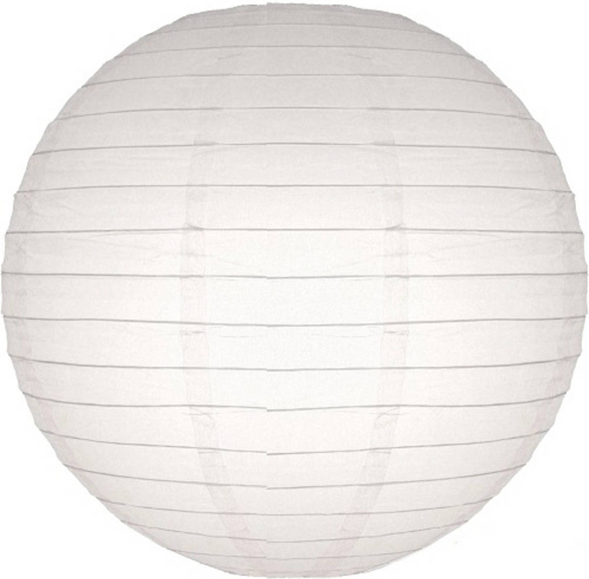 Bellatio Decorations Luxe Witte Bol Lampionnen 25 Cm - Feestlampionnen