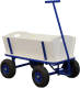 Sunny Billy Beach Wagon / Bolderkar Van Blank Hout Bolderwagen Met Luchtbanden In Blauw