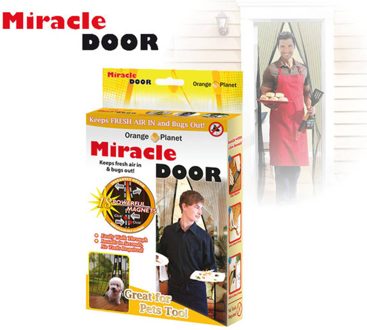 OrangeShop eu Miracle Door Magnetisch Vliegengordijn