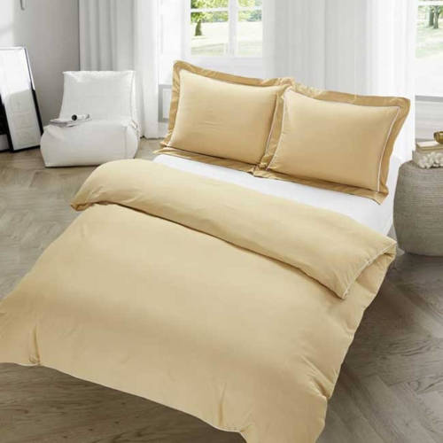 Homeshopping24 Dekbedovertrek Dijon Sand-140x200/220