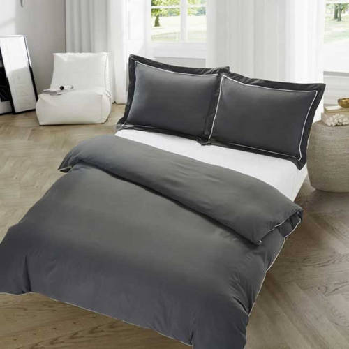 Homeshopping24 Dekbedovertrek Dijon Anthracite-200x200/220