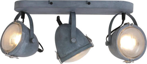 LichtXpert Lightning - Industriele Wandlamp 3-l Spot Medium - Grijs