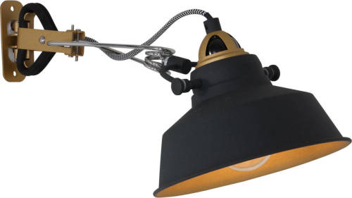 LichtXpert Lightning - Industriele Wandlamp 1-lclip Medium - Zwart