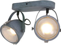 LichtXpert Lightning - Industriele Wandlamp 2-l Spot Medium - Grijs