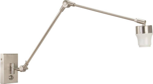 Lamponline Lightning - Moderne Wandlamp 1-l. Maxi Knik - Zilver