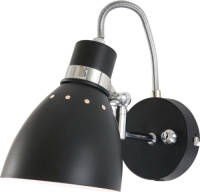LichtXpert Lightning - Moderne Wandlamp 1-l. Refl. - Zwart