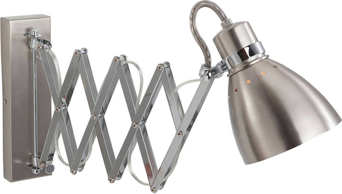 Lamponline Lightning - Moderne Wandlamp 1-l. Scharnier - Zilver