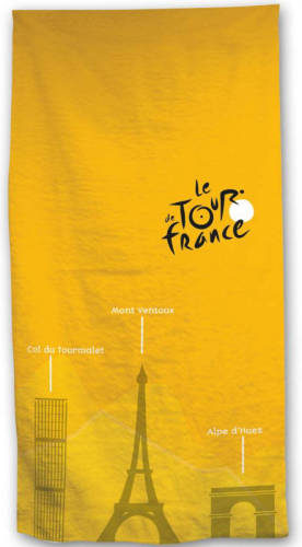 Yourstockshop Tour De France - Strandlaken - 70 X 140 Cm - Geel