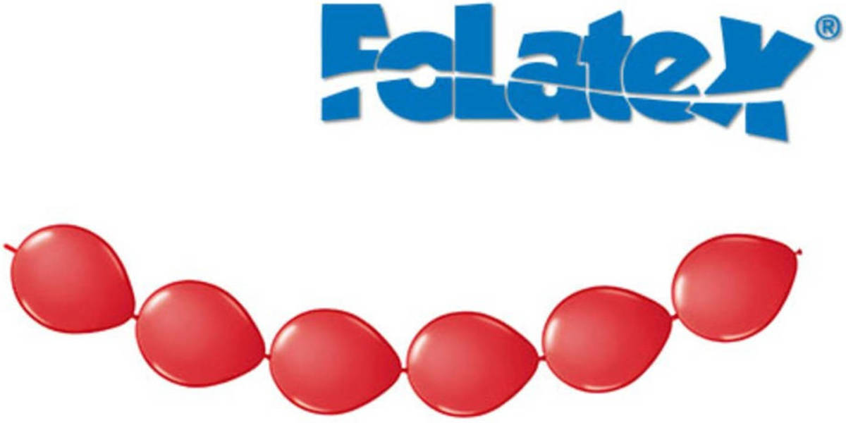 Dobeno Ballonnenslinger Knoopballonnen - 3 Meter - Rood