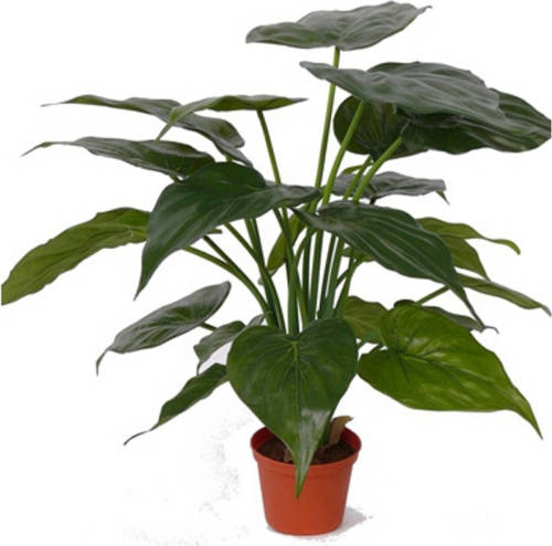 Shoppartners Kunstplanten Alocasia Olifantsoor Groen 51 Cm - Kunstplanten