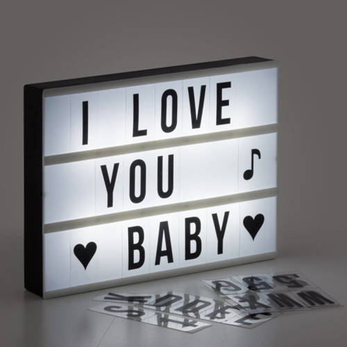 MegaGadgets Wagon Trend - Lightbox Led Met Letters (30 X 22 Cm)