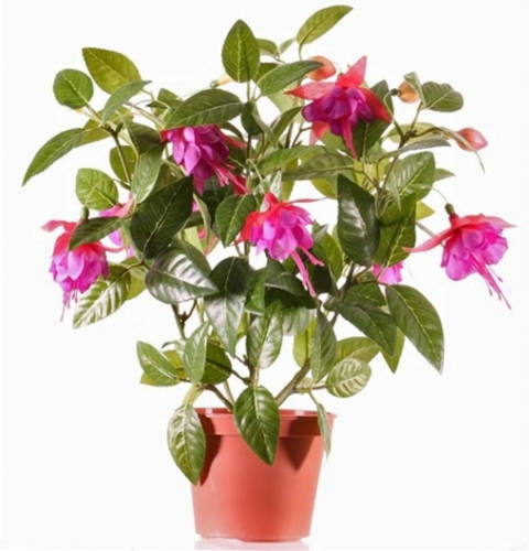 Shoppartners Roze Fuchsiaplant Kunstplant 30 Cm Voor Binnen - Kunstplanten
