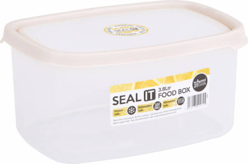 Vepa Bins Wham Vershoudbakken Seal It 3,8 Liter Crème 2 Stuks