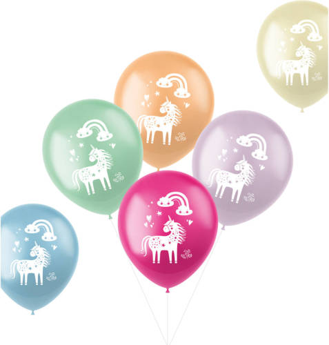 Folat Ballonnen Unicorns & Rainbows 33 Cm Latex 6 Stuks