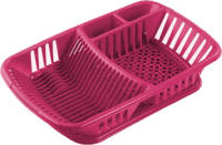Hega Hogar Afwas Afdruiprek Fuchsia Roze Met Lekbak 52 X 33 X 11 Cm - Afdruiprekken