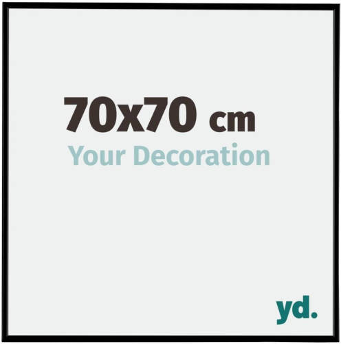 Your Decoration Evry Kunststof Fotolijst 70x70cm Zwart Mat