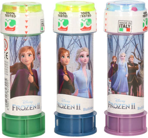 3x Disney Frozen 2 Bellenblaas Flesjes Met Bal Spelletje In Dop 60 Ml Voor Kinderen - Bellenblaas
